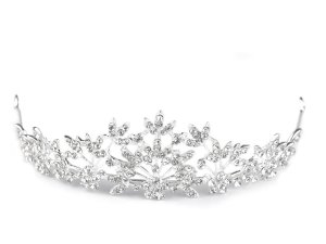 Štrasová korunka do vlasů s očky