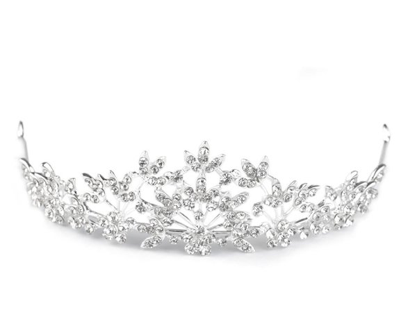 Štrasová korunka do vlasů s očky