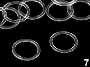 Posunovač a kroužek na prádlo šíře 14 mm plastový