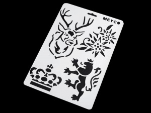 Plastová šablona 21x31 cm