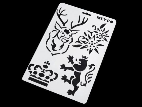 Plastová šablona 21x31 cm