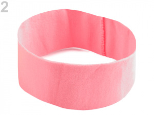 Elastická čelenka do vlasů jednobarevná
