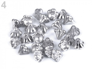 Skleněné korálky květ 11x13 mm