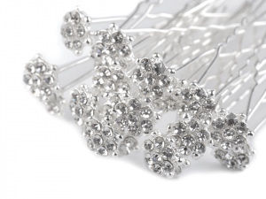 Štrasová vlásenka květ Ø16 mm