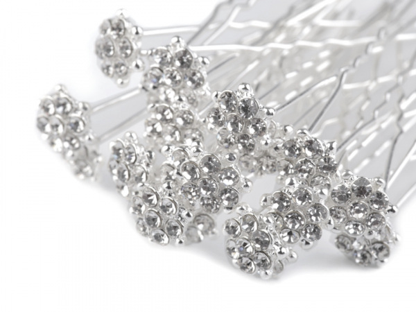 Štrasová vlásenka květ Ø16 mm