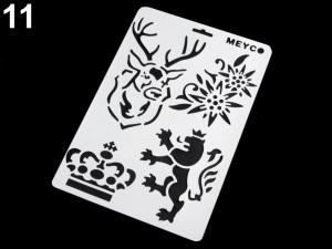 Plastová šablona 21x31 cm