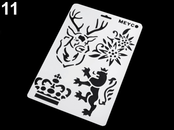 Plastová šablona 21x31 cm