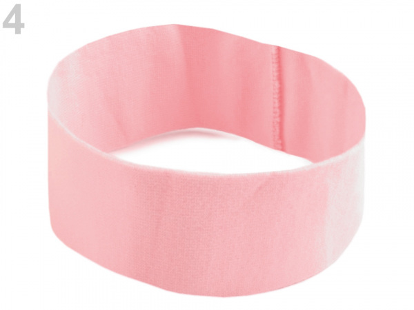 Elastická čelenka do vlasů jednobarevná