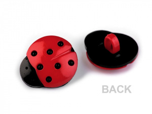 Knoflík dětský velikost 24" a 28" beruška