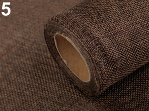 Stuha imitace juty šíře 12 cm