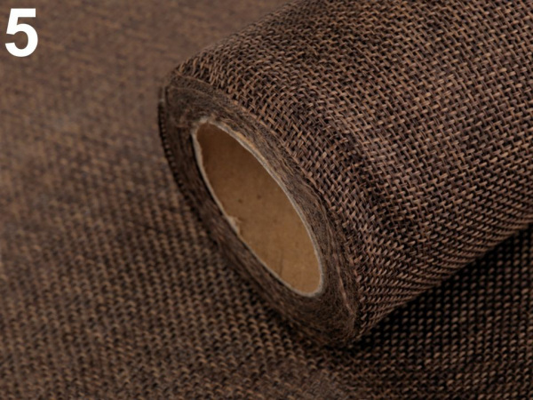 Stuha imitace juty šíře 12 cm