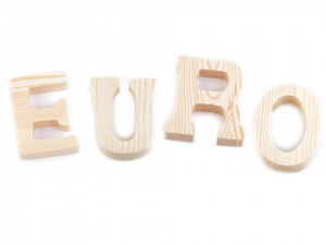 Dřevěná písmena a interpunkční znaménka