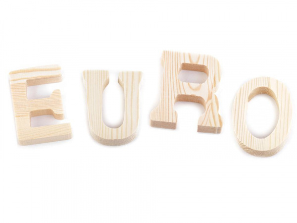 Dřevěná písmena a interpunkční znaménka