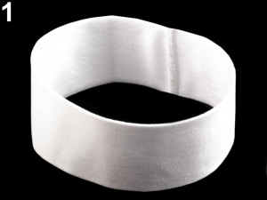 Elastická čelenka do vlasů jednobarevná