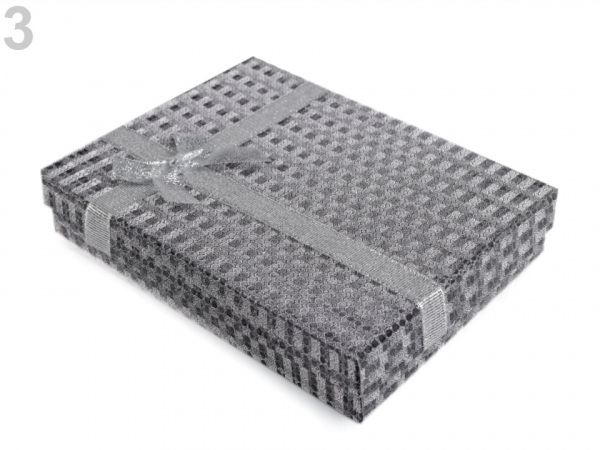 Krabička exklusivní s mašlí 12x16 cm