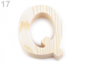 Dřevěná písmena a interpunkční znaménka