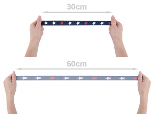 Šlová pruženka s potiskem šíře 25 mm