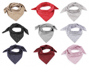 Bavlněný šátek s květy 65x65 cm