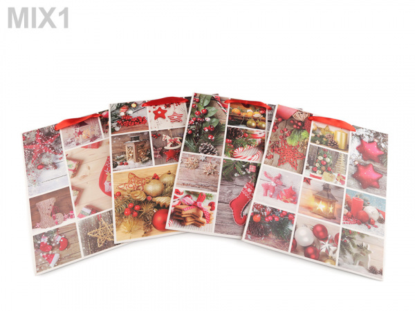 Dárková taška vánoční, střední velikost