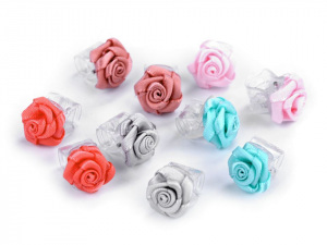 Skřipec do vlasů malý 10x13-15 mm s růžičkou