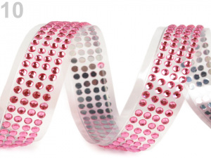 Samolepicí páska šíře 13 mm perly a kamínky