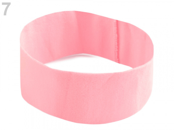 Elastická čelenka do vlasů jednobarevná