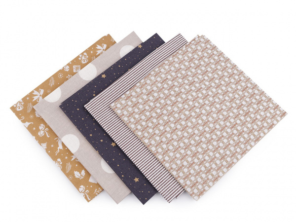 Sada látek na patchwork 48x50 cm