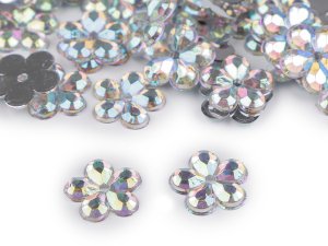 Broušený květ k našití, nalepení Ø11 mm