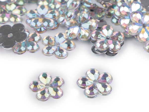 Broušený květ k našití, nalepení Ø11 mm