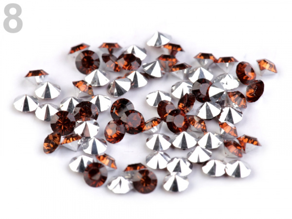 Broušené kamínky SS16 pro výrobu štrasu / aranžování svatebních stolů