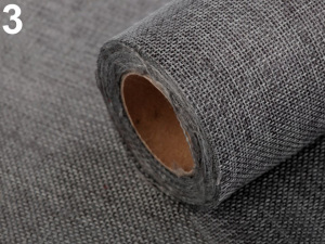 Stuha imitace juty šíře 12 cm