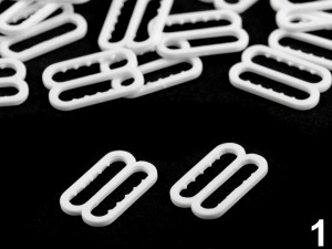 Posunovač a kroužek na prádlo šíře 14 mm plastový