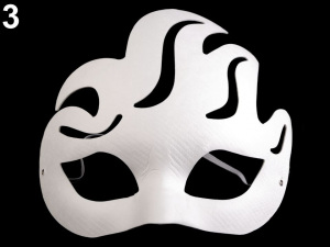 Karnevalová maska - škraboška k domalování