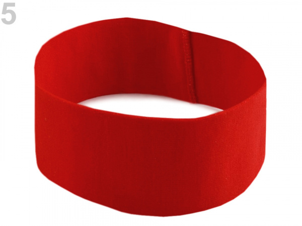 Elastická čelenka do vlasů jednobarevná