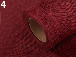 Stuha imitace juty šíře 12 cm