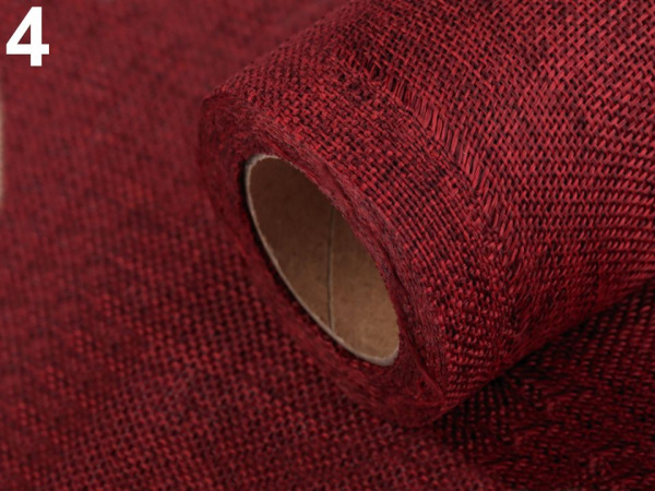 Stuha imitace juty šíře 12 cm