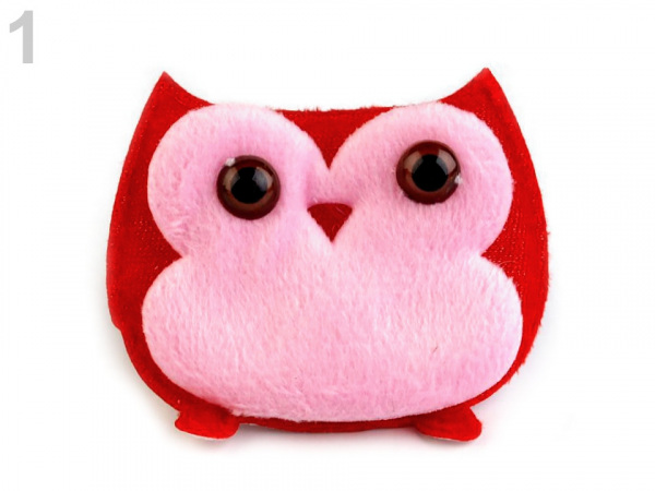 Plyšová aplikace / nášivka sova