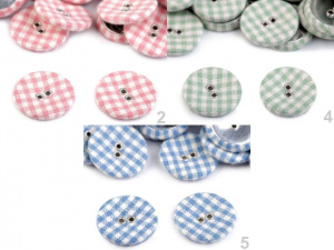 Potažené knoflíky / buttonky velikost 34"