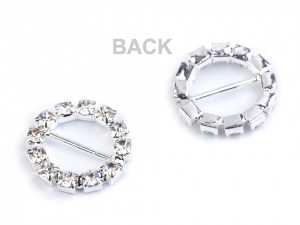 Štrasová spona / ozdoba Ø17 mm