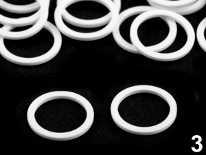 Posunovač a kroužek na prádlo šíře 14 mm plastový