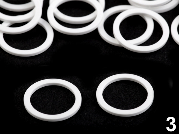 Posunovač a kroužek na prádlo šíře 14 mm plastový