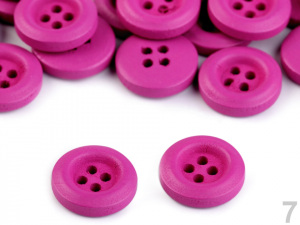 Dřevěný dekorační knoflík čtyřdírkový