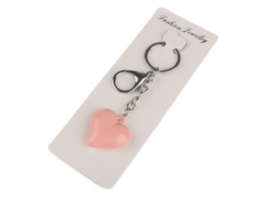 Přívěsek na kabelku / klíče srdce