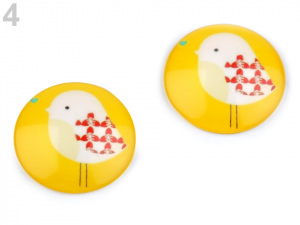 Kabošon sova, ptáček Ø30 mm