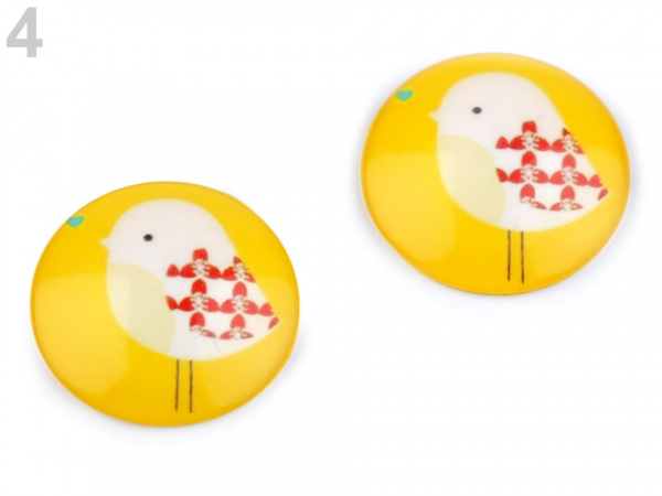 Kabošon sova, ptáček Ø30 mm