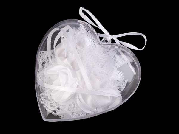 Dárkové balení podvazek v srdci