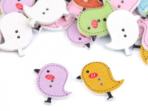 Knoflík dětský velikost 42" ptáček