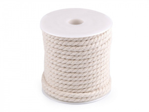Bavlněná šňůra kroucená Ø5 mm macrame