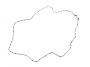 Kroucený řetízek 0,2x50 cm z nerezové oceli