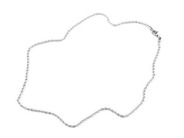 Kroucený řetízek 0,2x50 cm z nerezové oceli